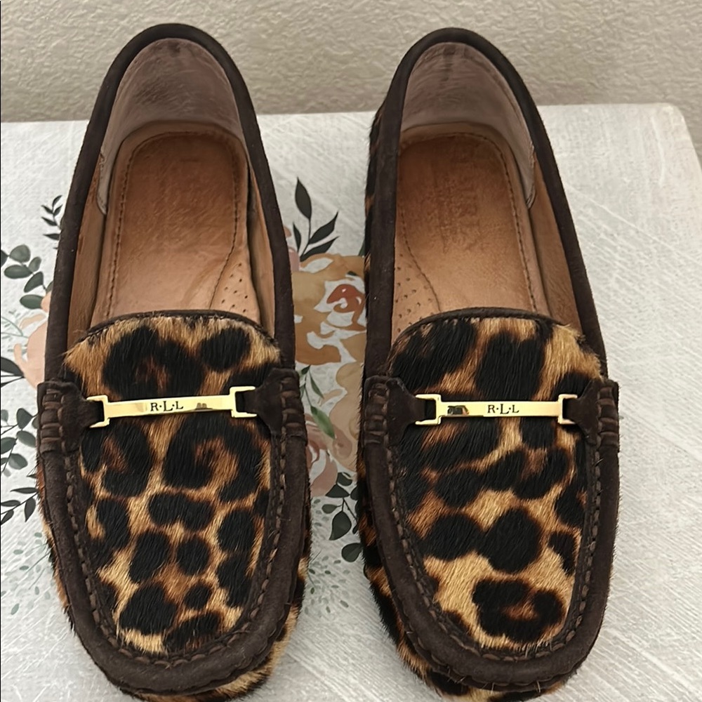 Leopard Print Women's Loafers - Picture 2 of 7
